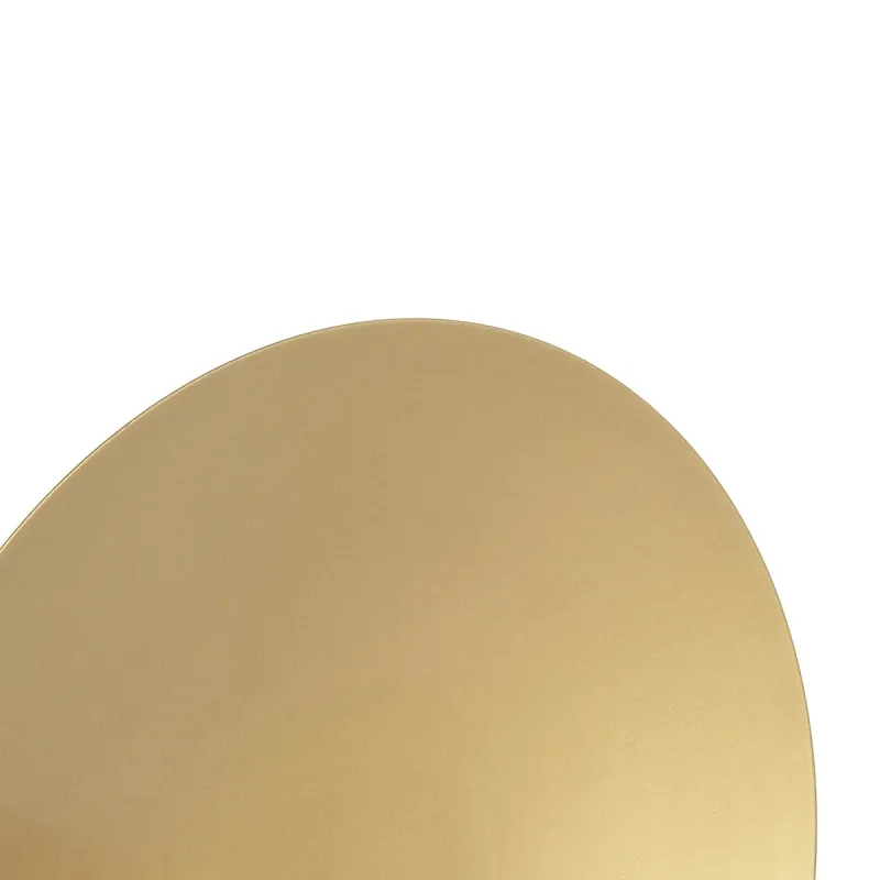 GLOBOSTAR® PLATO 203-0278 Vintage Φωτιστικό Τοίχου - Απλίκα με Ντουί 1 x E14 AC 220-240V IP20 - Χρυσό & Λευκό - M40 x Π19 x Υ40cm
