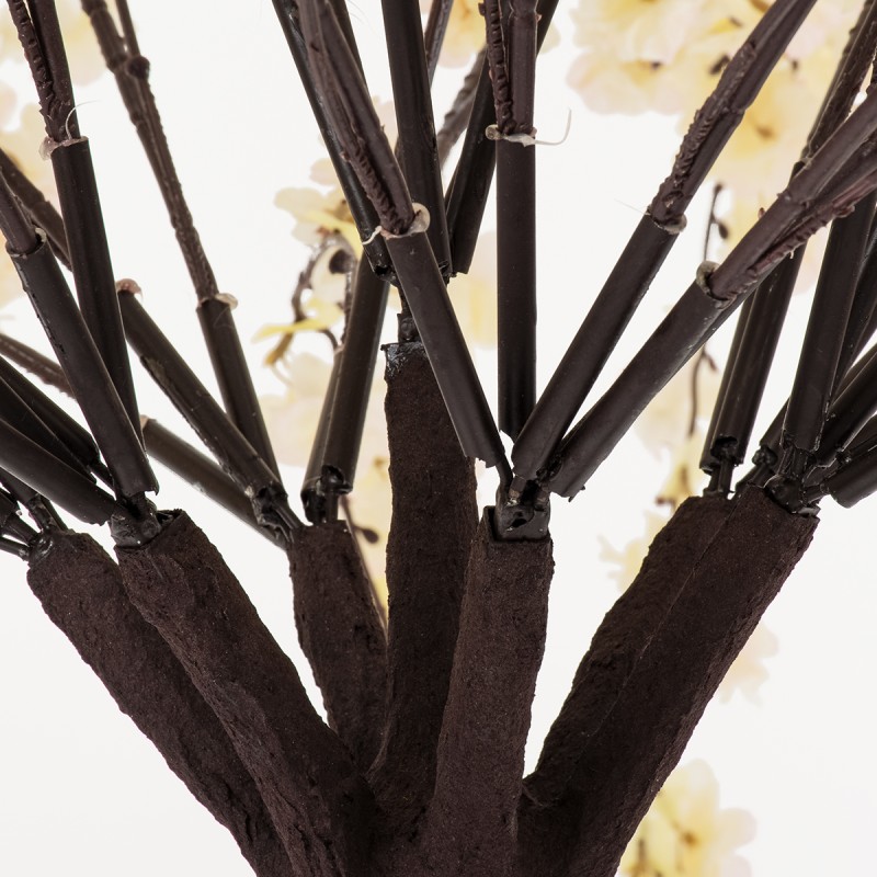 GloboStar® Artificial Garden SALMON CHERRY BLOSSOM TREE 20358 Τεχνητό Διακοσμητικό Δέντρο Μπεζ Άνθος Κερασιάς Υ140cm