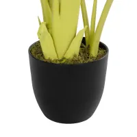 GloboStar® Artificial Garden YELLOW STRELITZIA 20367 Τεχνητό Διακοσμητικό Φυτό Κίτρινη Στερλίτσια Υ120cm