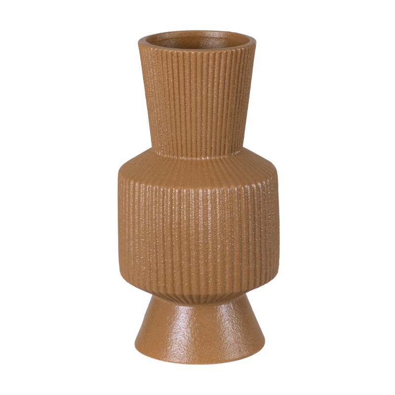 GloboStar® Artificial Garden AMALFI 20469 Πήλινο Κεραμικό Κασπώ Γλάστρα - Flower Pot Κεραμιδί Φ7.5cm x Υ20cm