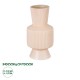 GloboStar® Artificial Garden CAPRI 20470 Πήλινο Κεραμικό Κασπώ Γλάστρα - Flower Pot Απαλό Μπεζ Φ9.5cm x Υ25cm