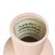 GloboStar® Artificial Garden CAPRI 20470 Πήλινο Κεραμικό Κασπώ Γλάστρα - Flower Pot Απαλό Μπεζ Φ9.5cm x Υ25cm