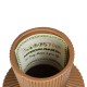 GloboStar® Artificial Garden AMALFI 20471 Πήλινο Κεραμικό Κασπώ Γλάστρα - Flower Pot Κεραμιδί Φ9.5cm x Υ25cm