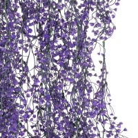GloboStar® Artificial Garden GOLDEN BELL WILLOW 3 HANGING PLANT 20631 Κρεμαστό Τεχνητό Διακοσμητικό Φυτό Ιτίας  Y110cm