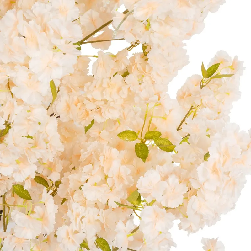 GloboStar® Artificial Garden SALMON CHERRY BLOSSOM TREE 20680 Τεχνητό Διακοσμητικό Δέντρο Απαλό Ροζ Άνθος Κερασιάς Υ200cm