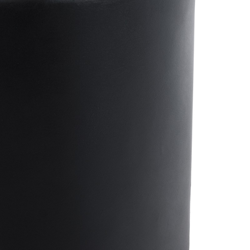 GloboStar® Artificial Garden PUEBLA 20698 Διακοσμητικό Πολυεστερικό Τσιμεντένιο Κασπώ Γλάστρα - Flower Pot Μαύρο Φ41 x Υ46cm