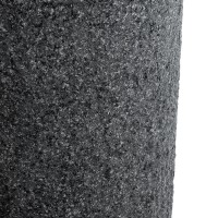 GloboStar® Artificial Garden BELLAGIO 20745 Επιδαπέδιο Πολυεστερικό Τσιμεντένιο Κασπώ Γλάστρα - Flower Pot Μαύρο με Καφέ Φ42 x Υ91cm