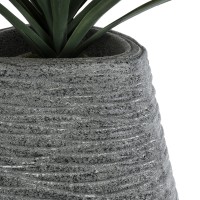 GloboStar® Artificial Garden RONDA 20760 Επιδαπέδιο Πολυεστερικό Τσιμεντένιο Κασπώ Γλάστρα - Flower Pot Γκρι Μ54 x Π48 x Υ104cm