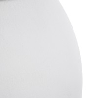 GloboStar® Artificial Garden MURANO 20766 Επιδαπέδιο Πολυεστερικό Τσιμεντένιο Κασπώ Γλάστρα - Flower Pot Λευκό Φ90 x Υ70cm
