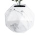 GloboStar® Artificial Garden BRIXTON 20784 Επιδαπέδιο Πολυεστερικό Τσιμεντένιο Κασπώ Γλάστρα - Flower Pot Λευκό Μ30 x Π30 x Υ30cm