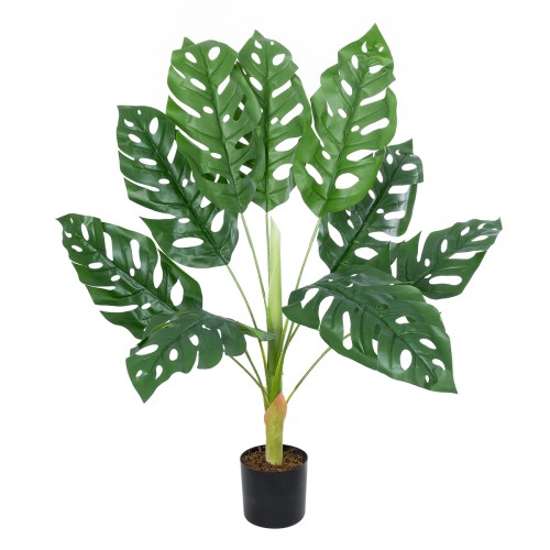 GloboStar® Artificial Garden MONSTERA PLANT 20937 - Διακοσμητικό Φυτό Μονστέρα Φ90 x Υ90cm