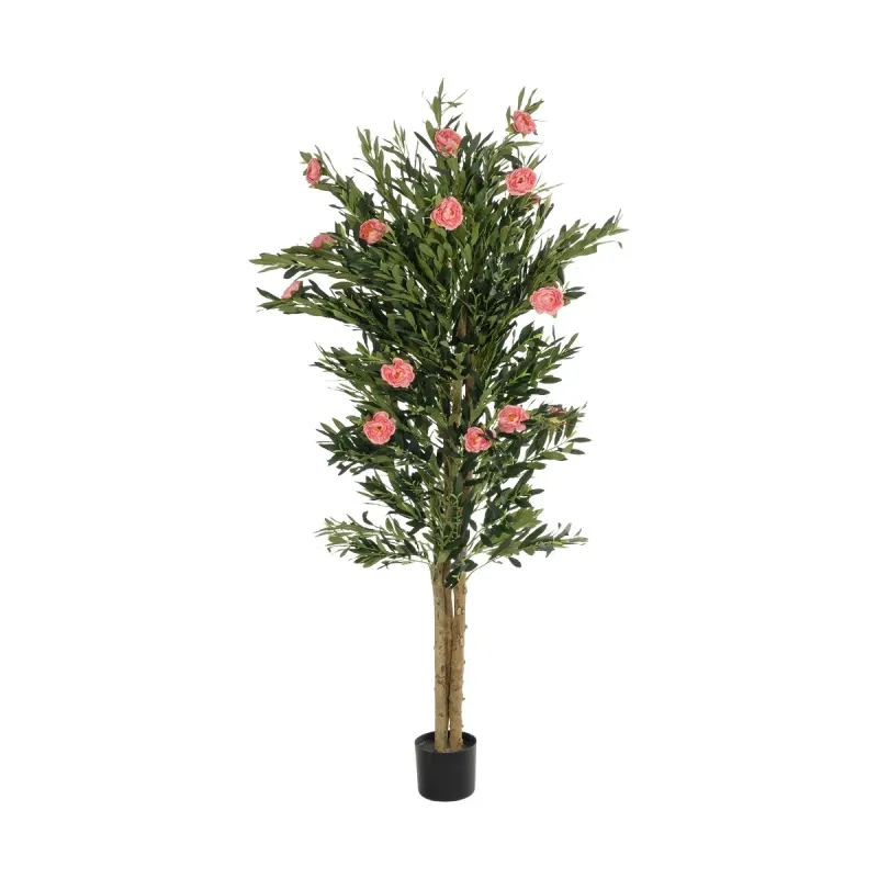 GloboStar® Artificial Garden PINK PEONY 21097 Τεχνητό Διακοσμητικό Δέντρο Παιώνια Μ80 x Π70 x Υ160cm