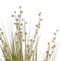 GloboStar® Artificial Garden CRASPEDIA GRASS 21480 Τεχνητό Διακοσμητικό Φυτό Μπεζ & Πράσινο Κρασπέδια Μ90 x Π60 x Υ175cm