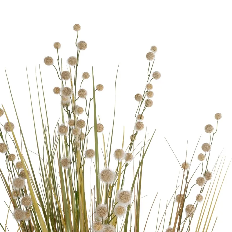 GloboStar® Artificial Garden CRASPEDIA GRASS 21480 Τεχνητό Διακοσμητικό Φυτό Μπεζ & Πράσινο Κρασπέδια Μ90 x Π60 x Υ175cm