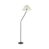 GLOBOSTAR® FLY 204-0127 Μοντέρνο Επιδαπέδιο Φωτιστικό με Ντουί 1 x E27 AC 220-240V IP20 - Μαύρο & Μπεζ - Μ72 x Π38 x Υ155cm