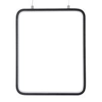 GLOBOSTAR® NEROBA 61302 Μοντέρνο Κρεμαστό Φωτιστικό Οροφής LED 18W 1980lm 360° AC 220-240V IP20 Ρυθμιζόμενο Λευκό CCT με On/Off 2700K/4500K/6000K - Lumileds SMD Chip - Μαύρο Ματ - Μ29 x Π2 x Υ36cm - 3 Χρόνια Εγγύηση