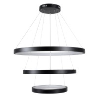 kelvo® NEMESIS KLV-101-0220-V2 Κρεμαστό Φωτιστικό Οροφής LED 120W 12000lm 180° AC 220-240V IP20 Ρυθμιζόμενο Λευκό CCT με Χειριστήριο από 2700K έως 6000K Dimmable - Lumileds SMD Chip - Μαύρο Ματ - Μ80 x Π80 x Υ80cm - 3 Χρόνια Εγγύηση