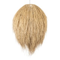 GLOBOSTAR® ARCHIPELAGO 01913 Boho Κρεμαστό Φωτιστικό Οροφής με Ντουί 1 x E27 AC 220-240V IP20 - Μπεζ - Μ80 x Π80 x Υ100cm