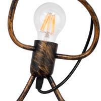 GLOBOSTAR® FIGURE 10001653 Παιδικό Κρεμαστό Φωτιστικό Οροφής με Ντουί 1 x E27 AC 220-240V IP20 - Χάλκινο - Μ20 x Π20 x Υ40cm