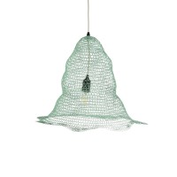 GLOBOSTAR® KENTUCKY 01891 Vintage Κρεμαστό Φωτιστικό Οροφής με Ντουί 1 x E27 AC 220-240V IP20 - Τιρκουάζ - Μ50 x Π50 x Υ48cm