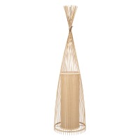 GLOBOSTAR® AZORES 01755 Boho Επιδαπέδιο Φωτιστικό με Ντουί 1 x E27 AC 220-240V IP20 - Μπεζ - Μ40 x Π40 x Υ150cm