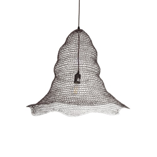 GLOBOSTAR® KENTUCKY 01893 Vintage Κρεμαστό Φωτιστικό Οροφής με Ντουί 1 x E27 AC 220-240V IP20 - Καφέ - Μ60 x Π60 x Υ52cm