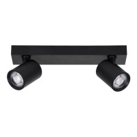 GLOBOSTAR® LEONARDO 60346 Μοντέρνο Φωτιστικό Οροφής LED 20W 2400lm 60° AC 220-240V IP20 Φυσικό Λευκό 4500K - Bridgelux COB - Μαύρο - Μ32 x Π7 x Υ11.8cm - 5 Χρόνια Εγγύηση