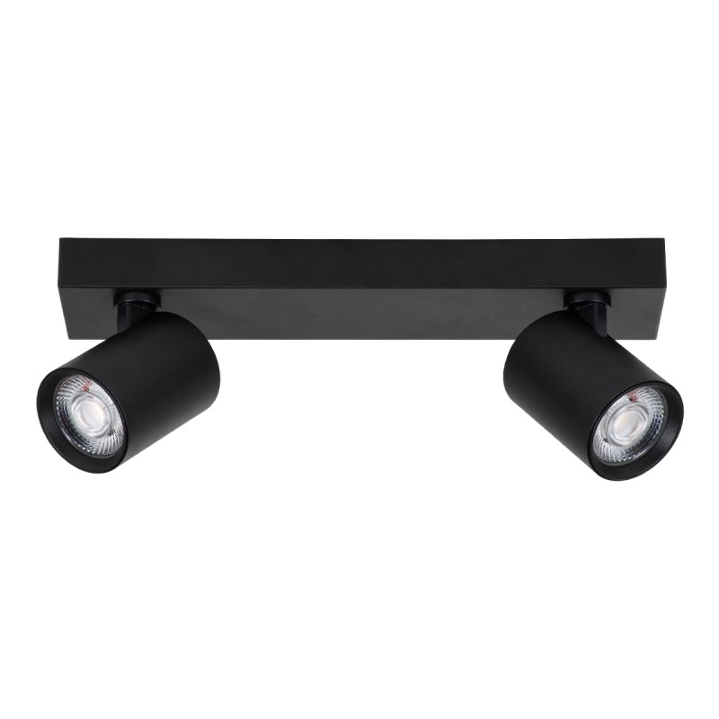 GLOBOSTAR® LEONARDO 60346 Μοντέρνο Φωτιστικό Οροφής LED 20W 2400lm 60° AC 220-240V IP20 Φυσικό Λευκό 4500K - Bridgelux COB - Μαύρο - Μ32 x Π7 x Υ11.8cm - 5 Χρόνια Εγγύηση