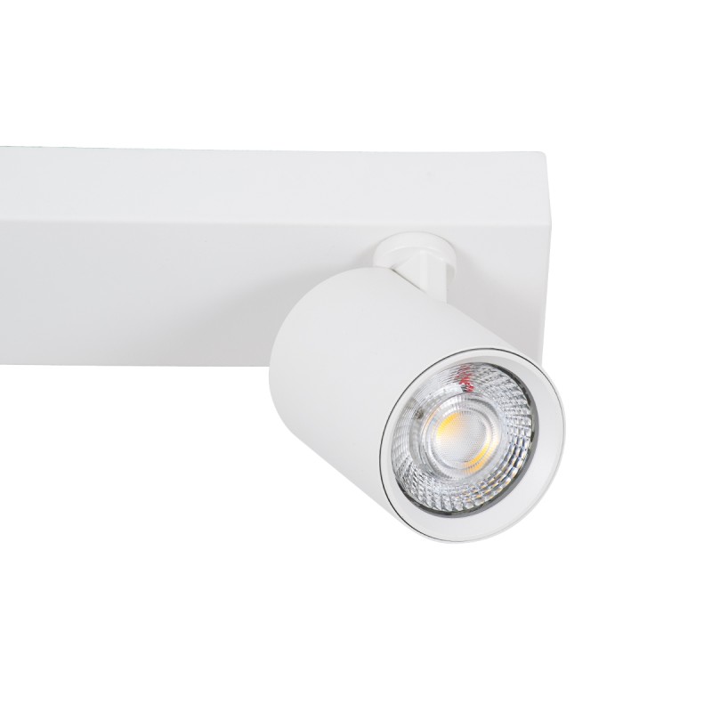 GLOBOSTAR® LEONARDO 60347 Μοντέρνο Φωτιστικό Οροφής LED 20W 2400lm 60° AC 220-240V IP20 Φυσικό Λευκό 4500K - Bridgelux COB - Λευκό - Μ32 x Π7 x Υ11.8cm - 5 Χρόνια Εγγύηση