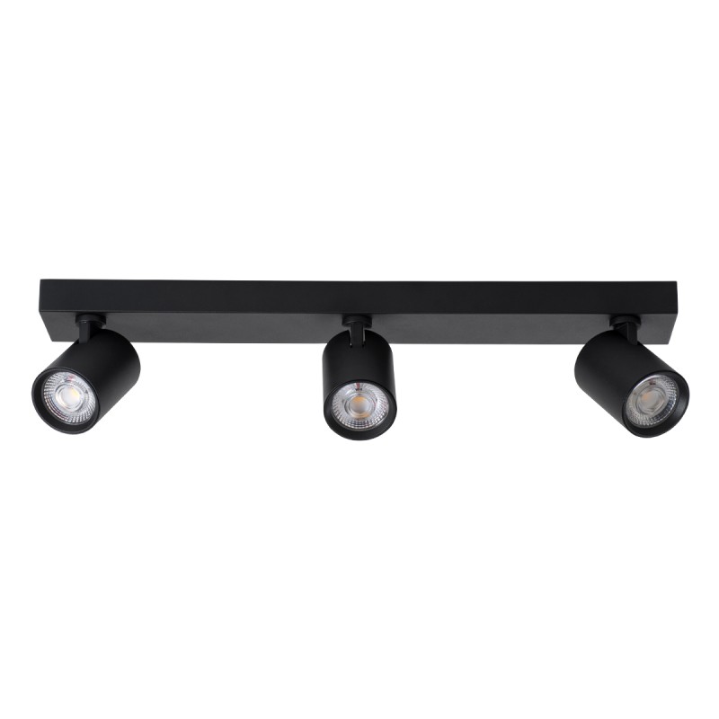 GLOBOSTAR® LEONARDO 60348 Μοντέρνο Φωτιστικό Οροφής LED 30W 3600lm 60° AC 220-240V IP20 Φυσικό Λευκό 4500K - Bridgelux COB - Μαύρο - Μ52 x Π7 x Υ11.8cm - 5 Χρόνια Εγγύηση