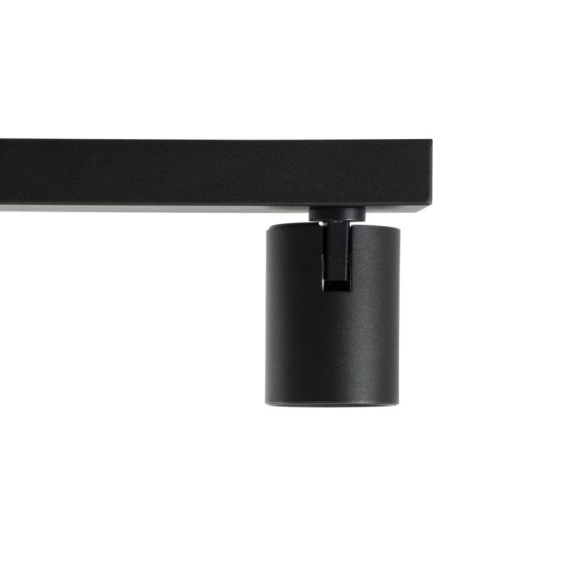 GLOBOSTAR® LEONARDO 60348 Μοντέρνο Φωτιστικό Οροφής LED 30W 3600lm 60° AC 220-240V IP20 Φυσικό Λευκό 4500K - Bridgelux COB - Μαύρο - Μ52 x Π7 x Υ11.8cm - 5 Χρόνια Εγγύηση