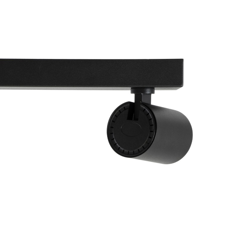 GLOBOSTAR® LEONARDO 60348 Μοντέρνο Φωτιστικό Οροφής LED 30W 3600lm 60° AC 220-240V IP20 Φυσικό Λευκό 4500K - Bridgelux COB - Μαύρο - Μ52 x Π7 x Υ11.8cm - 5 Χρόνια Εγγύηση