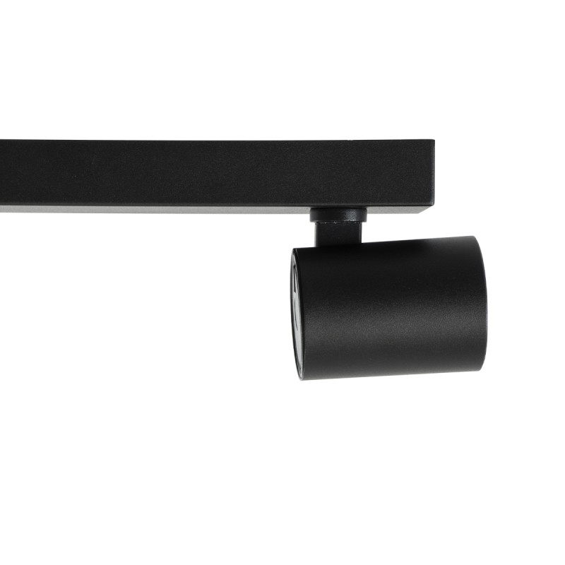GLOBOSTAR® LEONARDO 60348 Μοντέρνο Φωτιστικό Οροφής LED 30W 3600lm 60° AC 220-240V IP20 Φυσικό Λευκό 4500K - Bridgelux COB - Μαύρο - Μ52 x Π7 x Υ11.8cm - 5 Χρόνια Εγγύηση