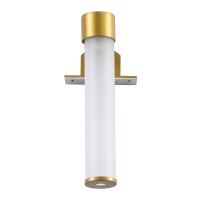 GLOBOSTAR® ELSA 60405 Μοντέρνο Φωτιστικό Τοίχου - Απλίκα Καθρέπτη Μπάνιου με Ντουί 1 x G9 AC 220-240V IP44 - Χρυσό & Λευκό - Μ3.5 x Π13.5 x Υ20cm