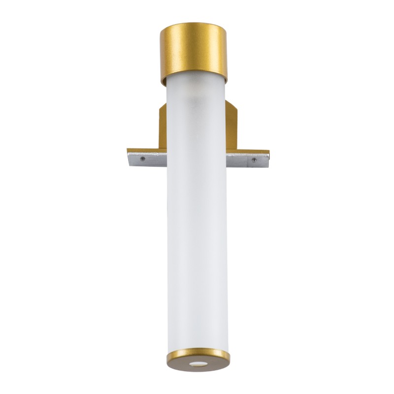 GLOBOSTAR® ELSA 60405 Μοντέρνο Φωτιστικό Τοίχου - Απλίκα Καθρέπτη Μπάνιου με Ντουί 1 x G9 AC 220-240V IP44 - Χρυσό & Λευκό - Μ3.5 x Π13.5 x Υ20cm