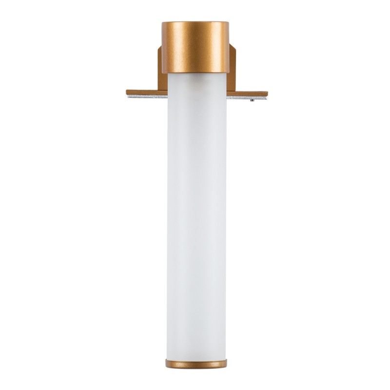 GLOBOSTAR® ELSA 60407 Μοντέρνο Φωτιστικό Τοίχου - Απλίκα Καθρέπτη Μπάνιου με Ντουί 1 x G9 AC 220-240V IP44 - Χάλκινο & Λευκό - Μ3.5 x Π13.5 x Υ20cm