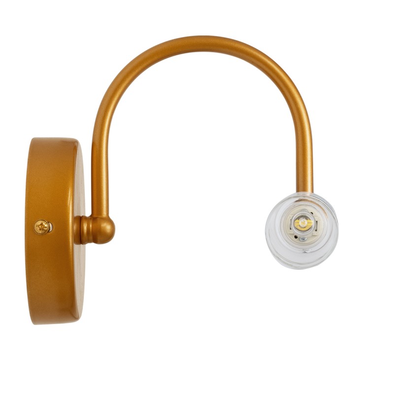 GLOBOSTAR® PAOLA 60419 Μοντέρνο Φωτιστικό Τοίχου - Απλίκα Καθρέπτη Μπάνιου με Ντουί 2 x G9 AC 220-240V IP44 - Χάλκινο & Λευκό - Μ31 x Π16 x Υ15cm