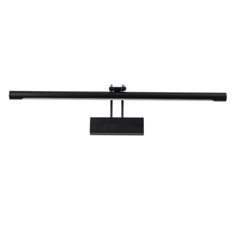 GLOBOSTAR® LAURA 60424 Μοντέρνο Φωτιστικό Τοίχου - Απλίκα Καθρέπτη Μπάνιου LED 12W 1400lm 120° AC 220-240V IP44 Φυσικό Λευκό 4500K - Lumileds SMD Chip & TÜV SÜD Driver - Μαύρο Ματ - Μ60 x Π27 x Υ13cm - 3 Χρόνια Εγγύηση