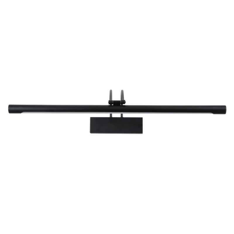 GLOBOSTAR® LAURA 60424 Μοντέρνο Φωτιστικό Τοίχου - Απλίκα Καθρέπτη Μπάνιου LED 12W 1400lm 120° AC 220-240V IP44 Φυσικό Λευκό 4500K - Lumileds SMD Chip & TÜV SÜD Driver - Μαύρο Ματ - Μ60 x Π27 x Υ13cm - 3 Χρόνια Εγγύηση