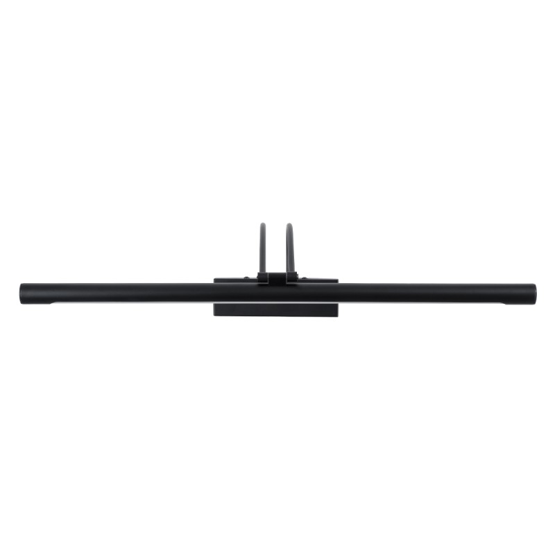 GLOBOSTAR® LAURA 60424 Μοντέρνο Φωτιστικό Τοίχου - Απλίκα Καθρέπτη Μπάνιου LED 12W 1400lm 120° AC 220-240V IP44 Φυσικό Λευκό 4500K - Lumileds SMD Chip & TÜV SÜD Driver - Μαύρο Ματ - Μ60 x Π27 x Υ13cm - 3 Χρόνια Εγγύηση