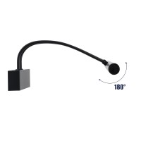 GLOBOSTAR® LAURA 60424 Μοντέρνο Φωτιστικό Τοίχου - Απλίκα Καθρέπτη Μπάνιου LED 12W 1400lm 120° AC 220-240V IP44 Φυσικό Λευκό 4500K - Lumileds SMD Chip & TÜV SÜD Driver - Μαύρο Ματ - Μ60 x Π27 x Υ13cm - 3 Χρόνια Εγγύηση