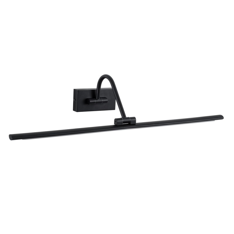 GLOBOSTAR® MIRA 60432 Μοντέρνο Φωτιστικό Τοίχου - Απλίκα Καθρέπτη Μπάνιου LED 12W 1400lm 120° AC 220-240V IP44 Φυσικό Λευκό 4500K - Lumileds SMD Chip & TÜV SÜD Driver - Μαύρο Ματ - Μ60 x Π20 x Υ13cm - 3 Χρόνια Εγγύηση