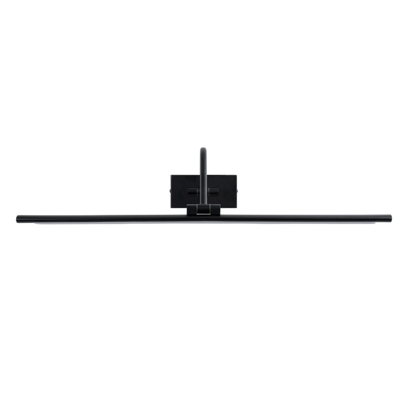 GLOBOSTAR® MIRA 60432 Μοντέρνο Φωτιστικό Τοίχου - Απλίκα Καθρέπτη Μπάνιου LED 12W 1400lm 120° AC 220-240V IP44 Φυσικό Λευκό 4500K - Lumileds SMD Chip & TÜV SÜD Driver - Μαύρο Ματ - Μ60 x Π20 x Υ13cm - 3 Χρόνια Εγγύηση