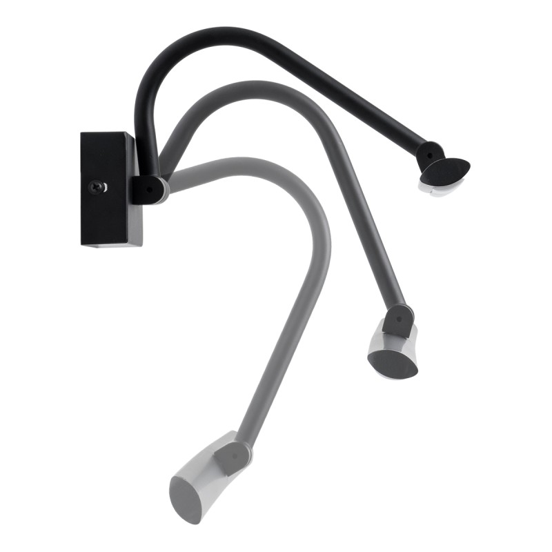 GLOBOSTAR® MIRA 60432 Μοντέρνο Φωτιστικό Τοίχου - Απλίκα Καθρέπτη Μπάνιου LED 12W 1400lm 120° AC 220-240V IP44 Φυσικό Λευκό 4500K - Lumileds SMD Chip & TÜV SÜD Driver - Μαύρο Ματ - Μ60 x Π20 x Υ13cm - 3 Χρόνια Εγγύηση