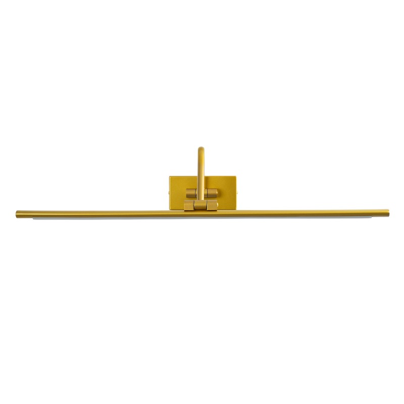 GLOBOSTAR® MIRA 60433 Μοντέρνο Φωτιστικό Τοίχου - Απλίκα Καθρέπτη Μπάνιου LED 12W 1400lm 120° AC 220-240V IP44 Φυσικό Λευκό 4500K - Lumileds SMD Chip & TÜV SÜD Driver - Χρυσό - Μ60 x Π20 x Υ13cm - 3 Χρόνια Εγγύηση