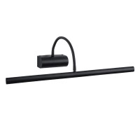 GLOBOSTAR® TROIS 60436 Μοντέρνο Φωτιστικό Τοίχου - Απλίκα Καθρέπτη Μπάνιου LED 12W 1400lm 120° AC 220-240V IP44 Φυσικό Λευκό 4500K - Lumileds SMD Chip & TÜV SÜD Driver - Μαύρο Ματ - Μ60 x Π24 x Υ18cm - 3 Χρόνια Εγγύηση