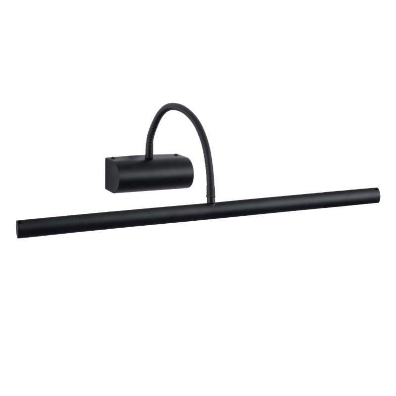 GLOBOSTAR® TROIS 60436 Μοντέρνο Φωτιστικό Τοίχου - Απλίκα Καθρέπτη Μπάνιου LED 12W 1400lm 120° AC 220-240V IP44 Φυσικό Λευκό 4500K - Lumileds SMD Chip & TÜV SÜD Driver - Μαύρο Ματ - Μ60 x Π24 x Υ18cm - 3 Χρόνια Εγγύηση