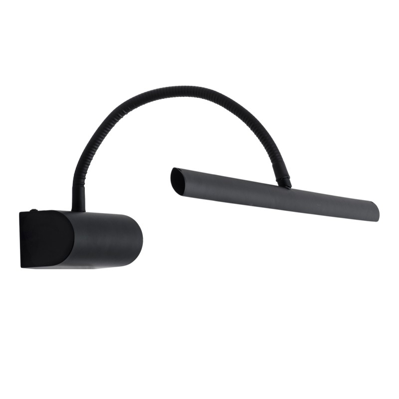 GLOBOSTAR® TROIS 60436 Μοντέρνο Φωτιστικό Τοίχου - Απλίκα Καθρέπτη Μπάνιου LED 12W 1400lm 120° AC 220-240V IP44 Φυσικό Λευκό 4500K - Lumileds SMD Chip & TÜV SÜD Driver - Μαύρο Ματ - Μ60 x Π24 x Υ18cm - 3 Χρόνια Εγγύηση