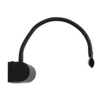 GLOBOSTAR® TROIS 60436 Μοντέρνο Φωτιστικό Τοίχου - Απλίκα Καθρέπτη Μπάνιου LED 12W 1400lm 120° AC 220-240V IP44 Φυσικό Λευκό 4500K - Lumileds SMD Chip & TÜV SÜD Driver - Μαύρο Ματ - Μ60 x Π24 x Υ18cm - 3 Χρόνια Εγγύηση