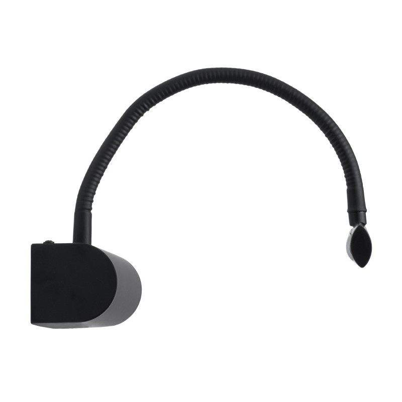 GLOBOSTAR® TROIS 60436 Μοντέρνο Φωτιστικό Τοίχου - Απλίκα Καθρέπτη Μπάνιου LED 12W 1400lm 120° AC 220-240V IP44 Φυσικό Λευκό 4500K - Lumileds SMD Chip & TÜV SÜD Driver - Μαύρο Ματ - Μ60 x Π24 x Υ18cm - 3 Χρόνια Εγγύηση